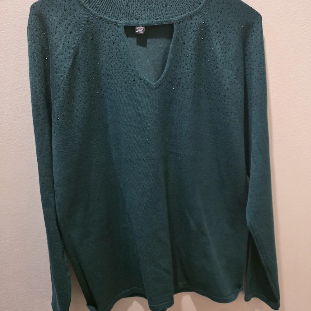 Cable & Gauge Gteen Knit Top